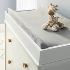 Muslin Changing Pad Cover - Gray - Cloud Island™