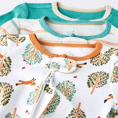 Baby 3pk Orchard Zip-Up Sleep N' Play - Cloud Island™ Off-White - Image 2