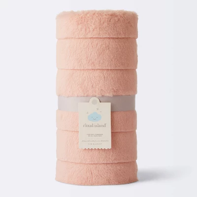 Faux Fur With Channel Craving Baby Blanket - Cloud Island™ - Pink - Image 3